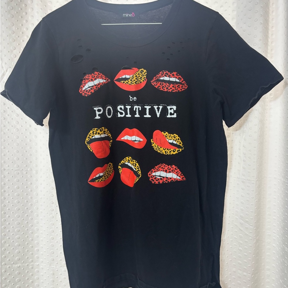 Mine Black Graphic Tee - Be Positive